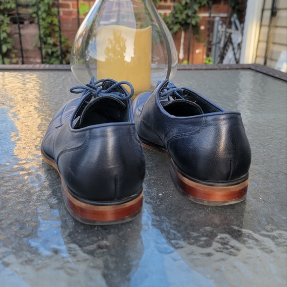 Paolo Conte Leather Oxford Dress Shoes - Picture 5 of 7